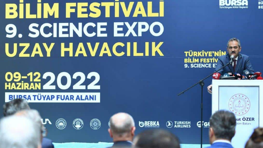 SCİENCE EXPO 2022 BURSA BİLİM FESTİVALİ'NDE İLÇEMİZ OKULLARI DERECELER ALDI