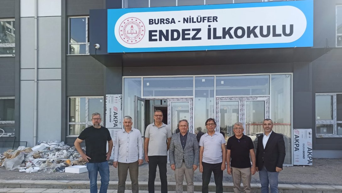 İL MİLLİ EĞİTİM MÜDÜRÜ DR. AHMET ALİREİSOĞLU İLÇEMİZ GÜMÜŞTEPE MAHALESİNDE DEVAM EDEN İLKOKUL İNŞAATINDA İNCELEMELERDE BULUNDU